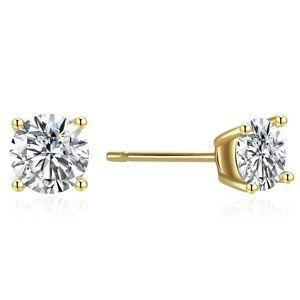 Certified 1ct. t.w. Diamond Brilliant Cut Stud Earrings